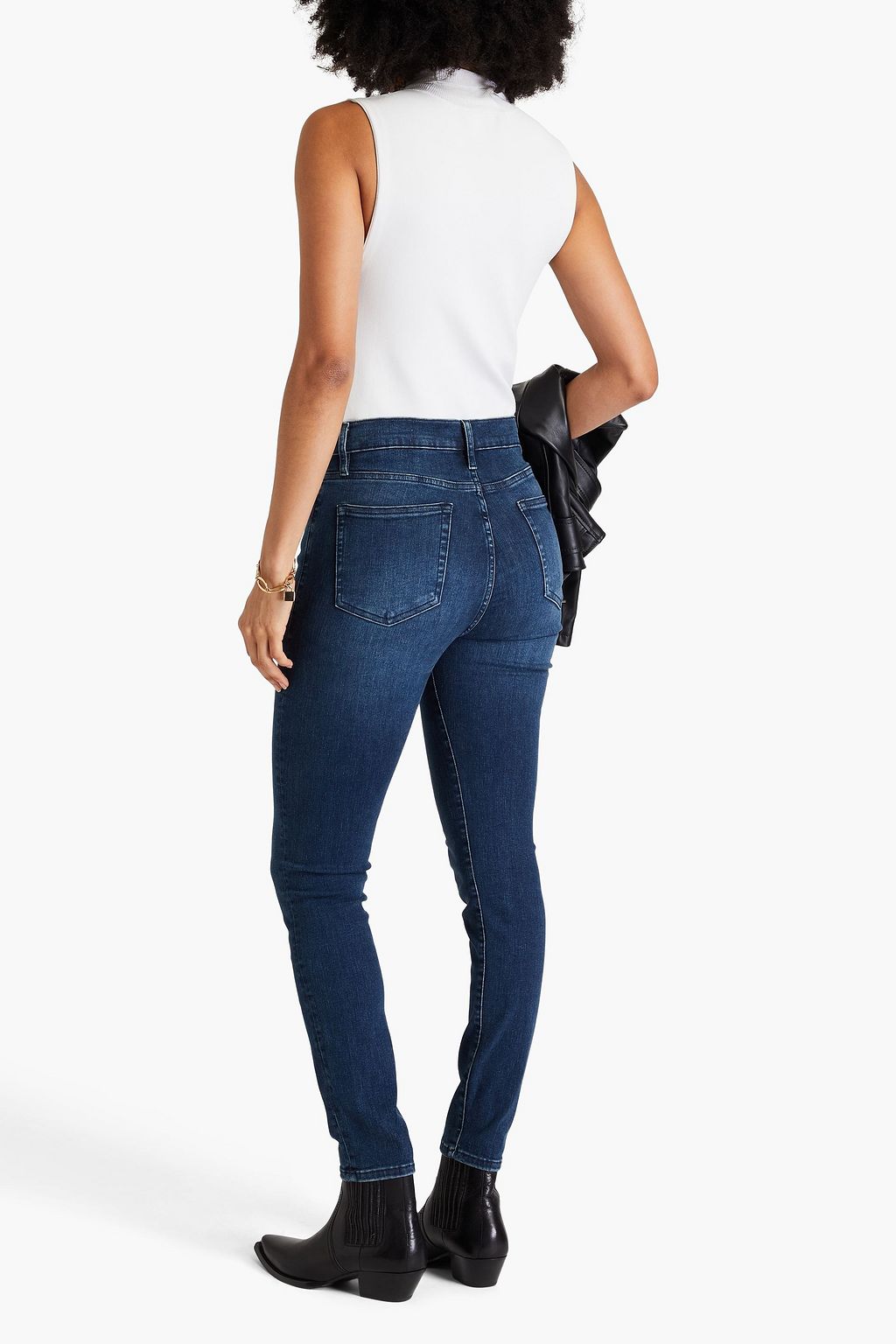 FRAME Le High Skinny high-rise skinny jeans