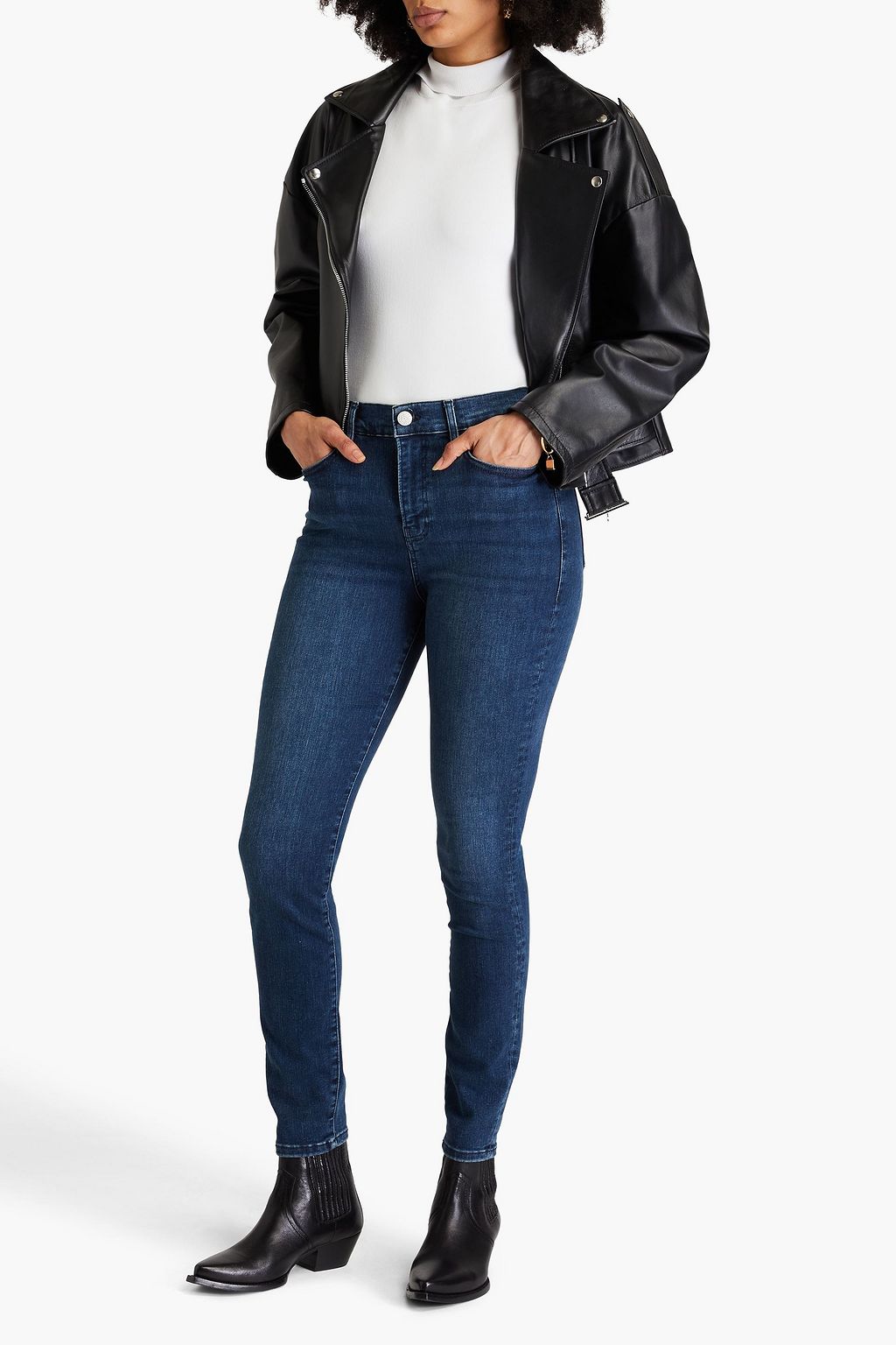 FRAME Le High Skinny high-rise skinny jeans