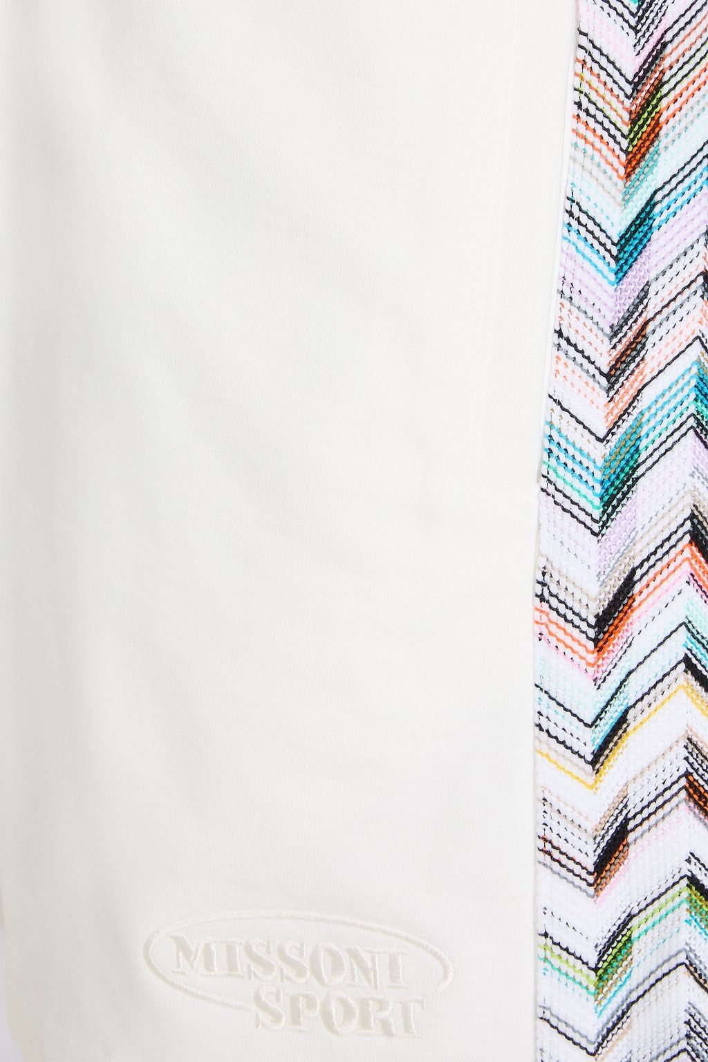 MISSONI 니트 트리밍 프렌치 코튼 테리 드로스트링 쇼츠