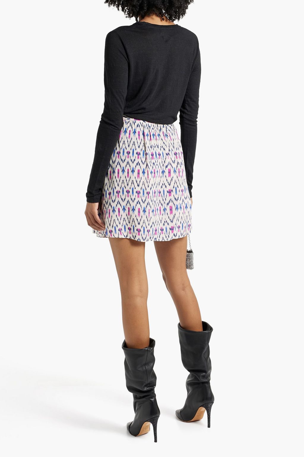 MARANT ÉTOILE Assia printed crepe de chine mini skirt