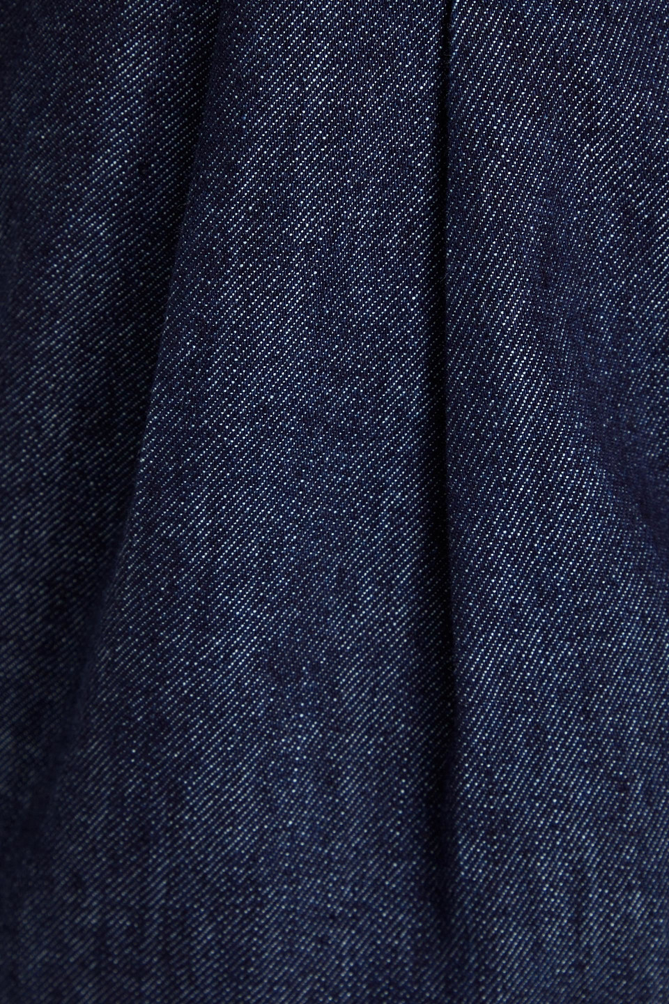 FRAME PLEATED DENIM SHORTS