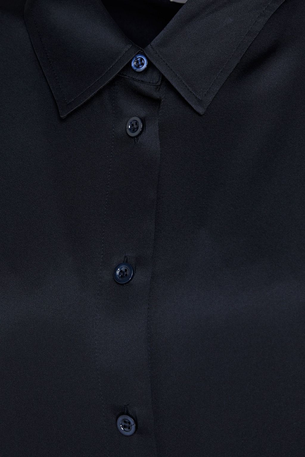 FRAME Stretch-silk satin shirt