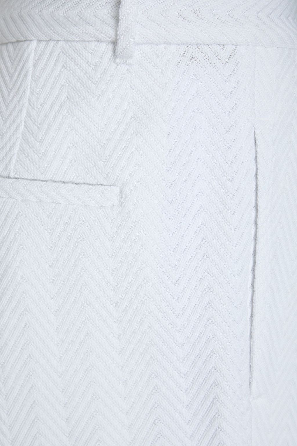 MISSONI 크리스털 장식 크레이프 크롭 탑