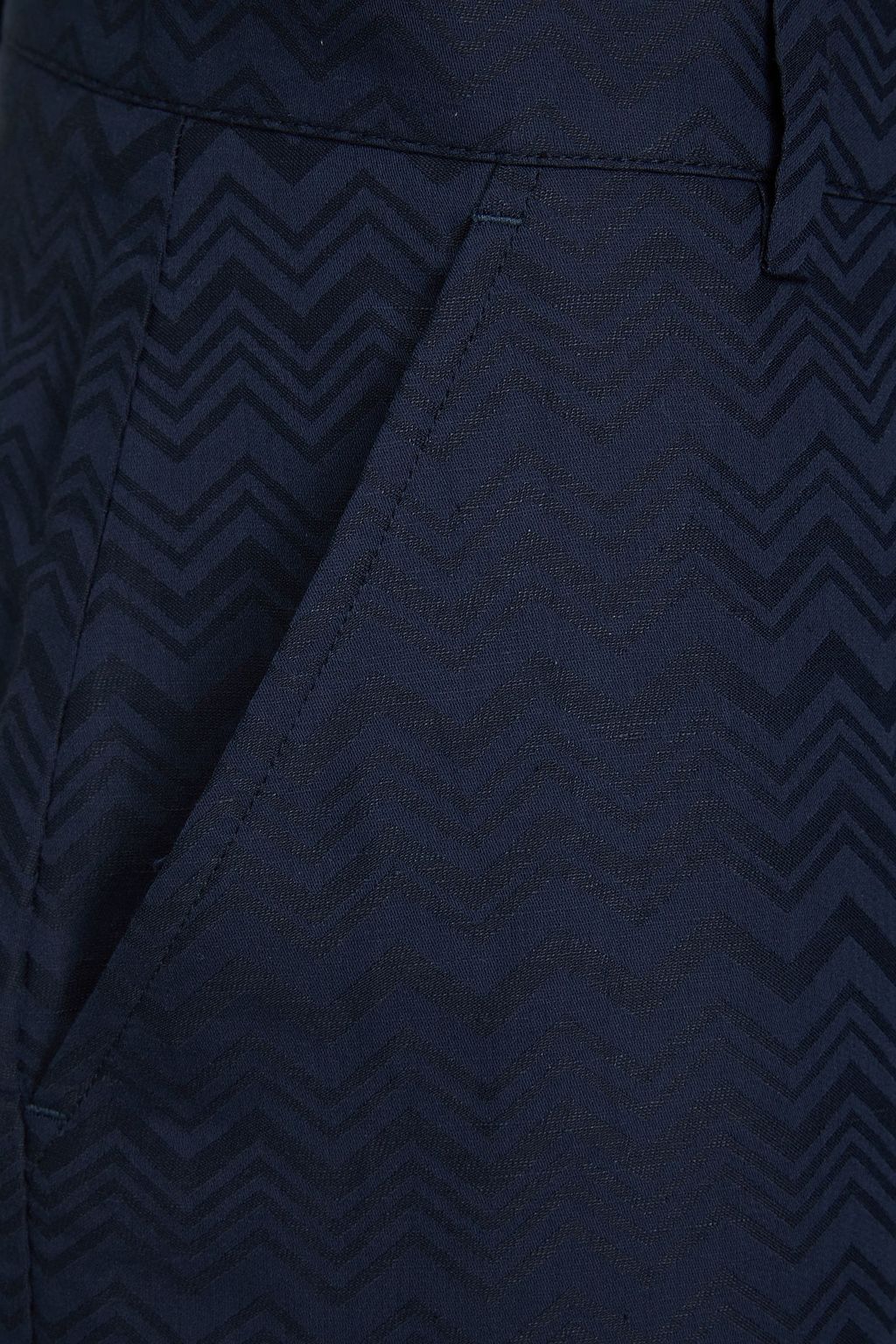 MISSONI شورت من مزيج الكتّان والقطن بحبكة الجاكار