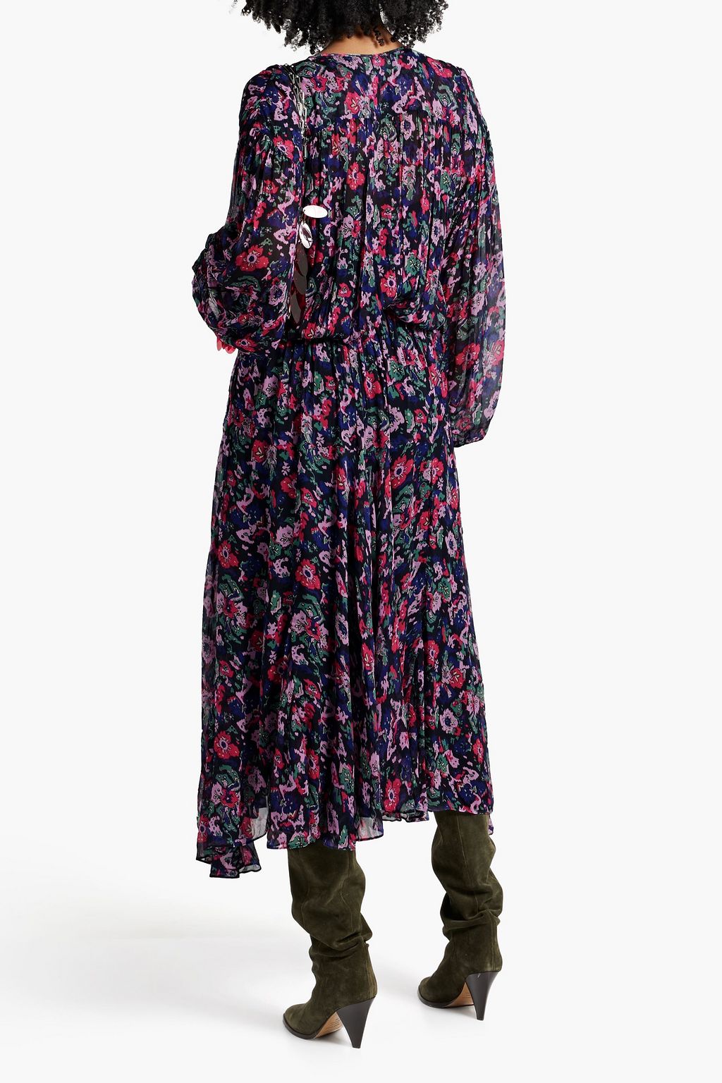 MARANT ÉTOILE Saureli printed georgette midi dress