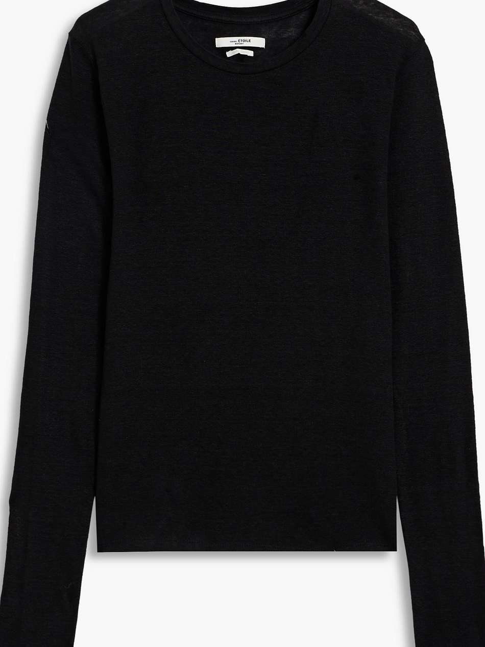 kaaron linen-jersey top