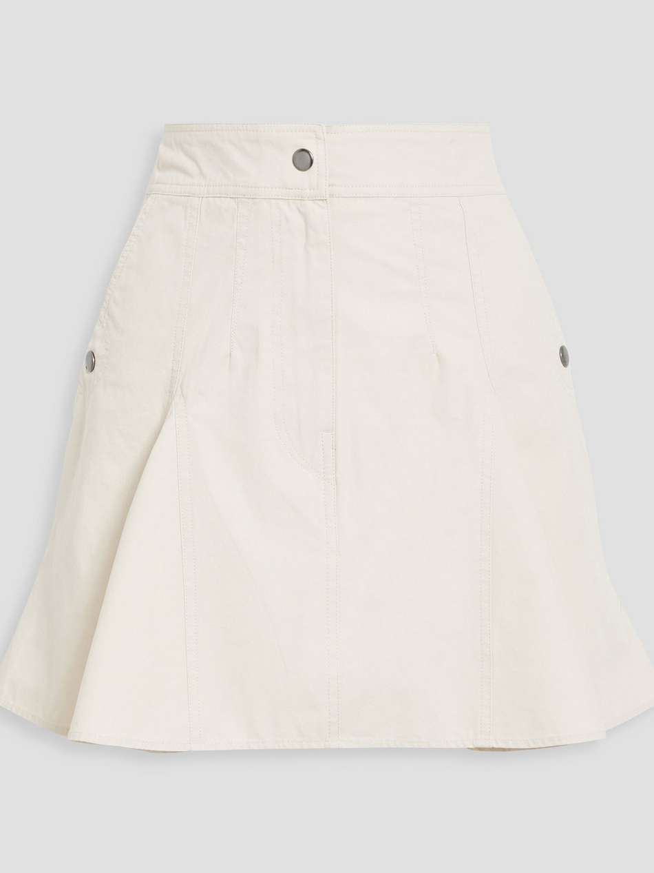 risha pleated cotton mini skirt