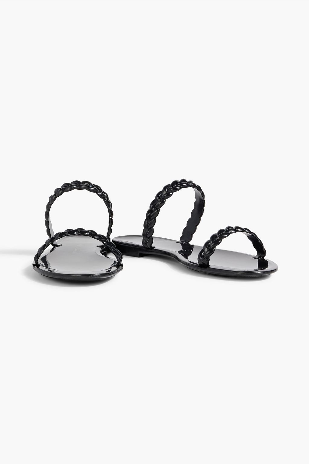 STUART WEITZMAN Sawyer braided rubber sandals