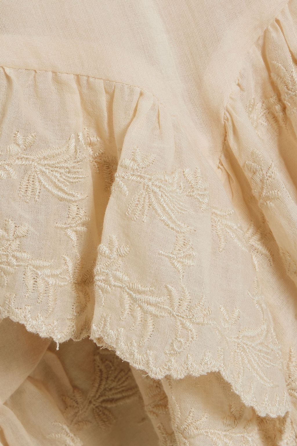 MARANT ÉTOILE Locadi ruffled cotton-gauze shorts