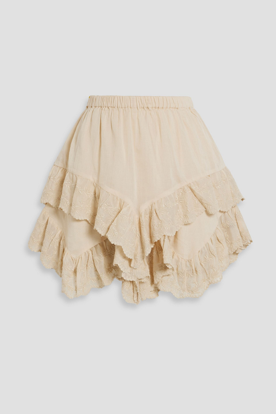 Marant Étoile Locadi ruffled cotton-gauze shorts