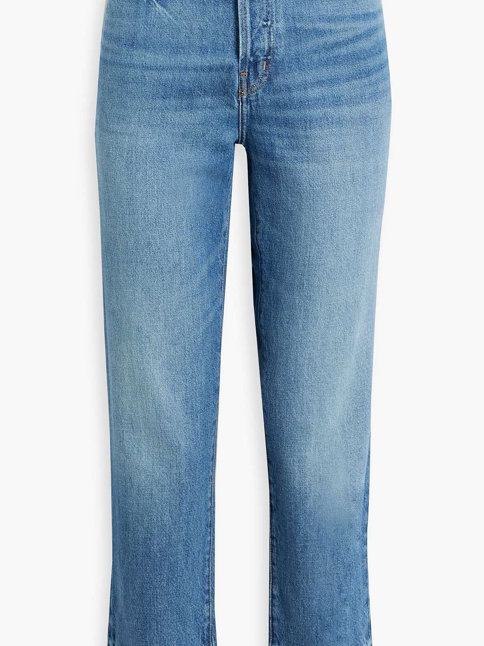 le mec high-rise straight-leg jeans