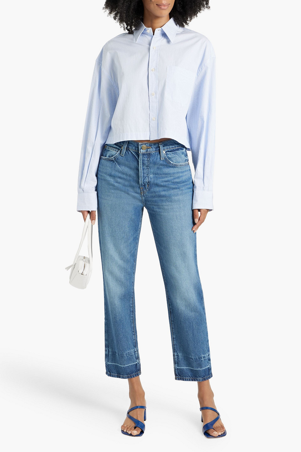 FRAME LE MEC HIGH-RISE STRAIGHT-LEG JEANS