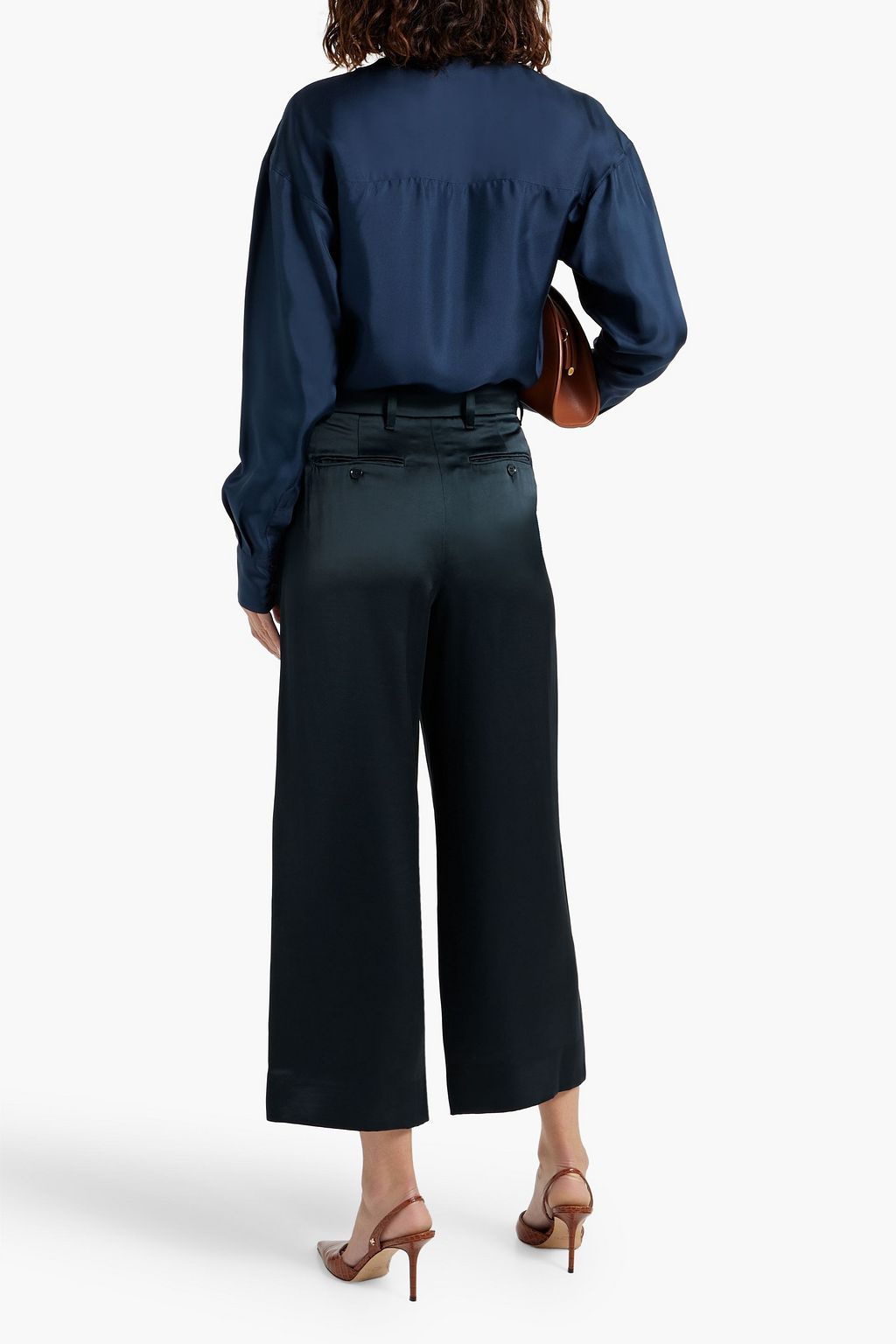 'S MAX MARA Satin wide-leg pants