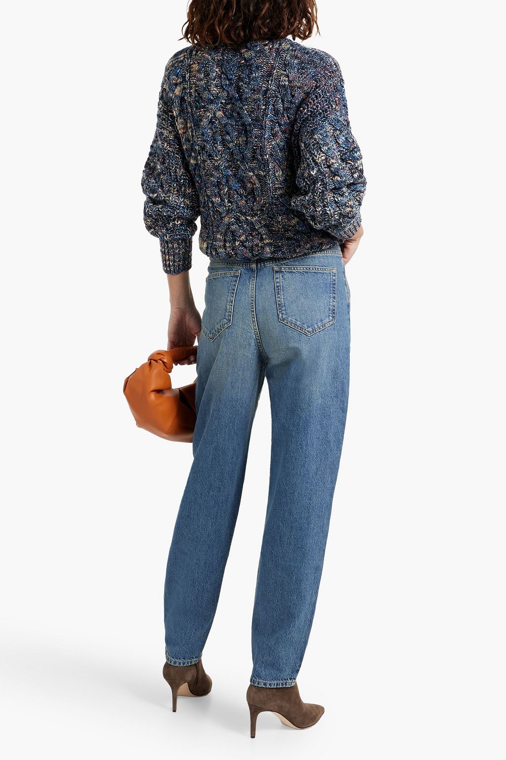 MARANT ÉTOILE Lenz marled cable-knit sweater