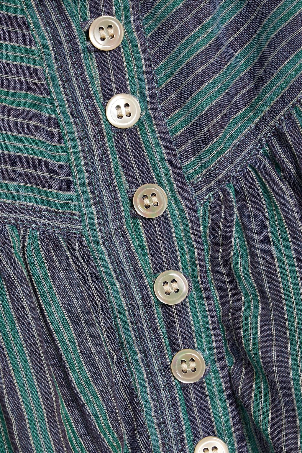 MARANT ÉTOILE Esalika striped cotton-voile blouse