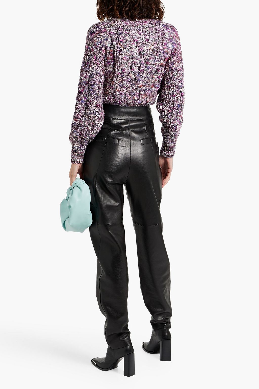 MARANT ÉTOILE Lenz marled cable-knit sweater