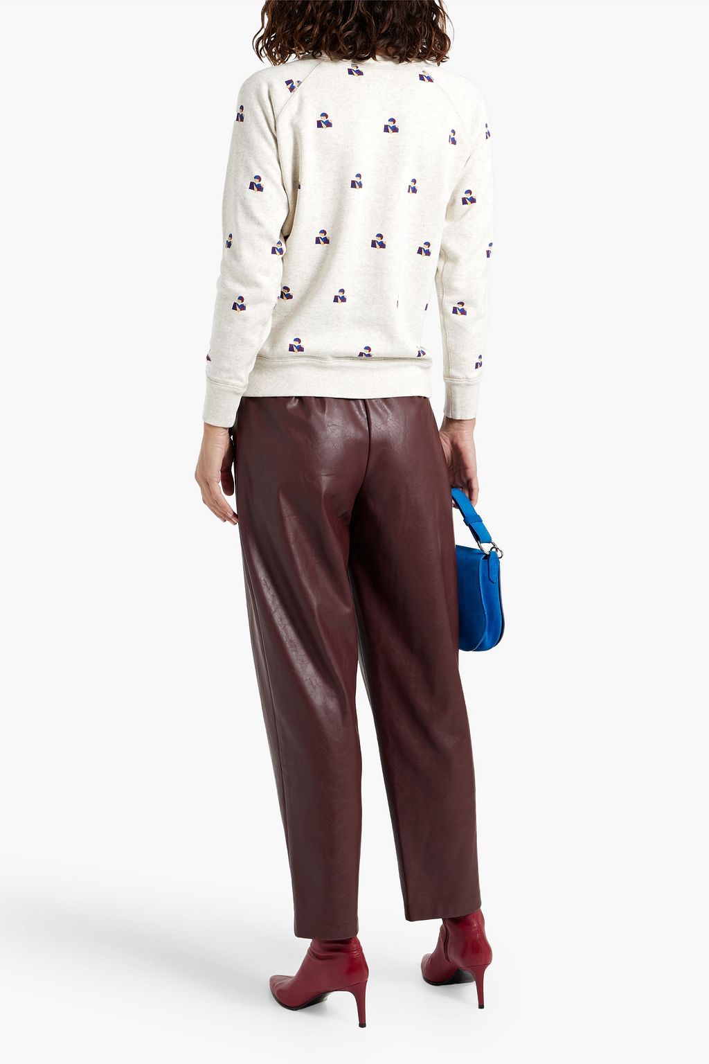 MARANT ÉTOILE Milly logo-print cotton-blend fleece sweatshirt