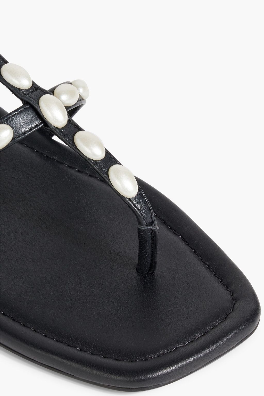 STUART WEITZMAN Pearlita embellished leather sandals