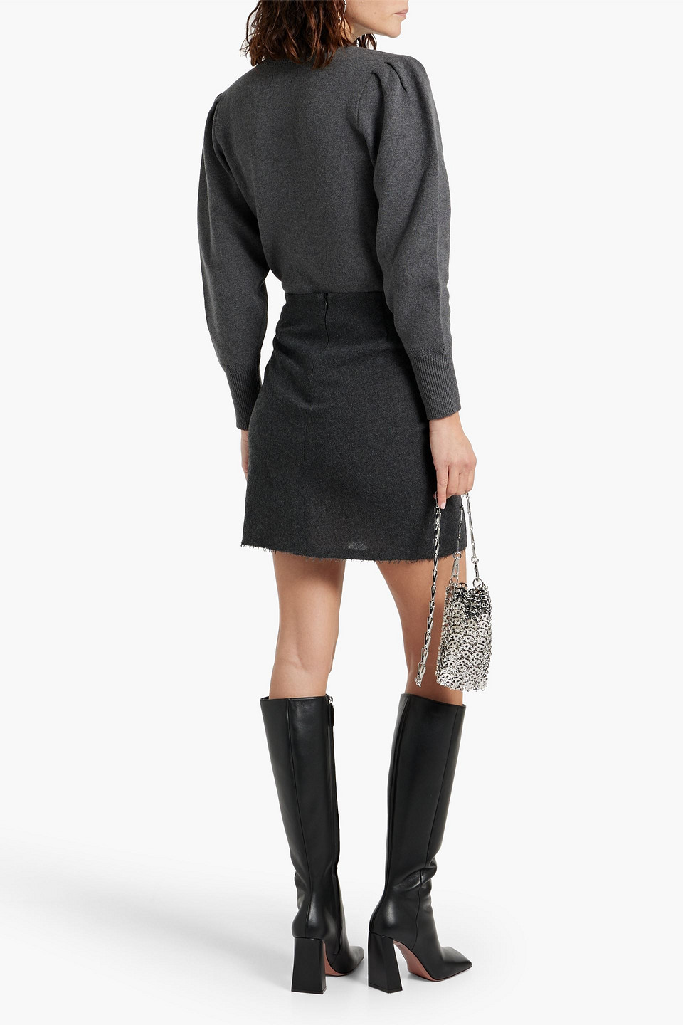 ISABEL MARANT ÉTOILE NATACHA TWISTED KNITTED MINI SKIRT