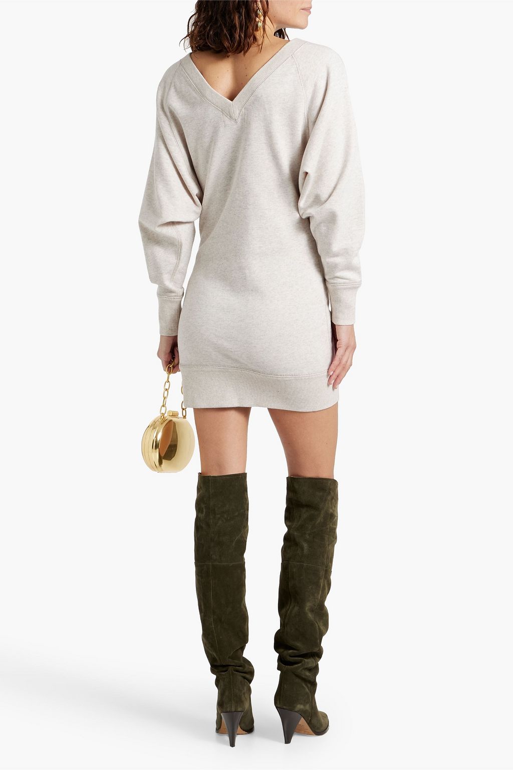 MARANT ÉTOILE Maunela French cotton-blend terry mini dress