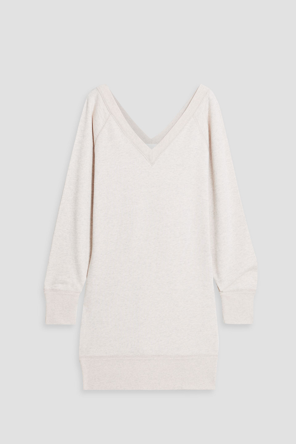 Isabel Marant Étoile Maunela French Cotton-blend Terry Mini Dress In Ecru