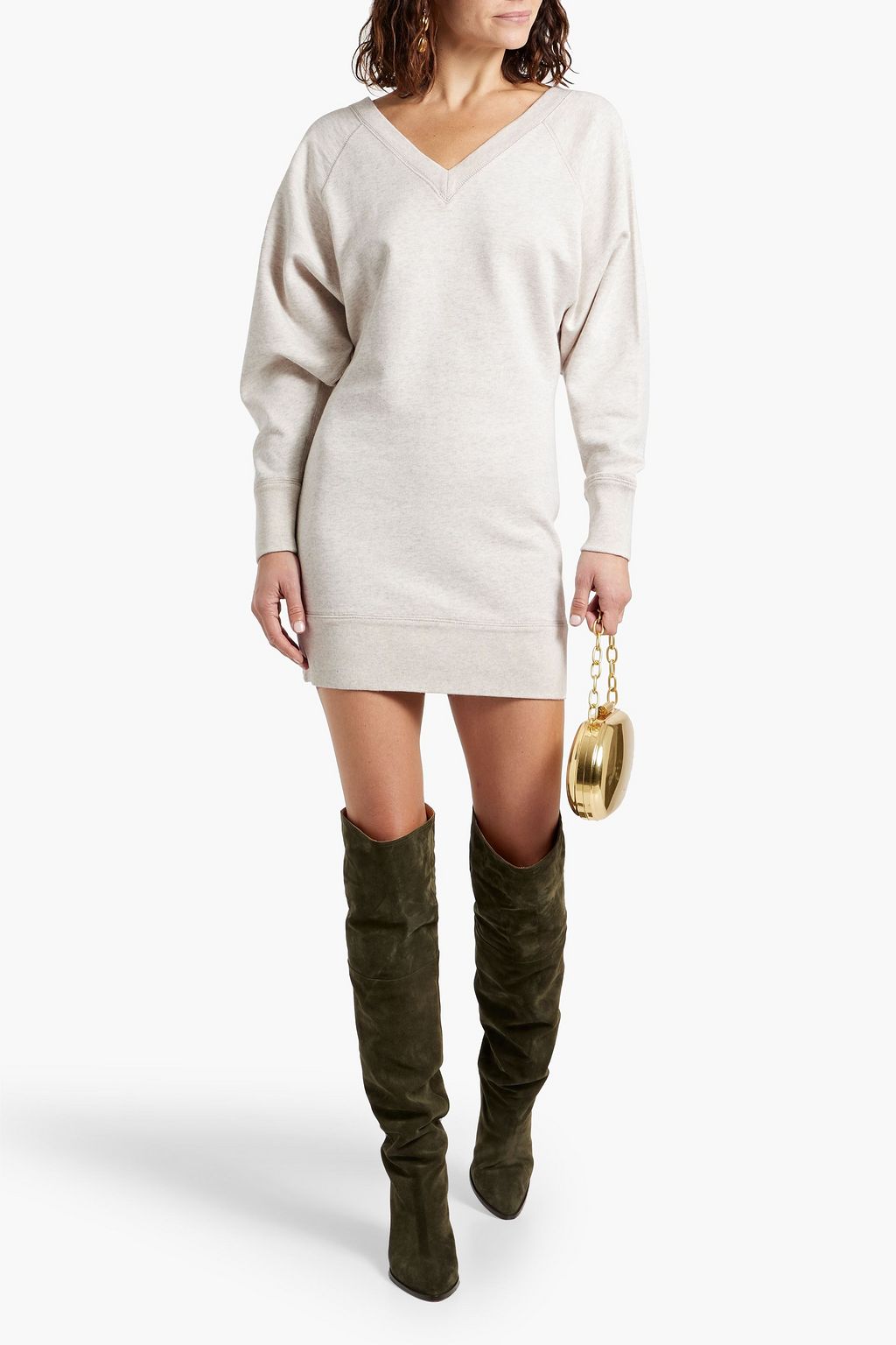 MARANT ÉTOILE Maunela French cotton-blend terry mini dress