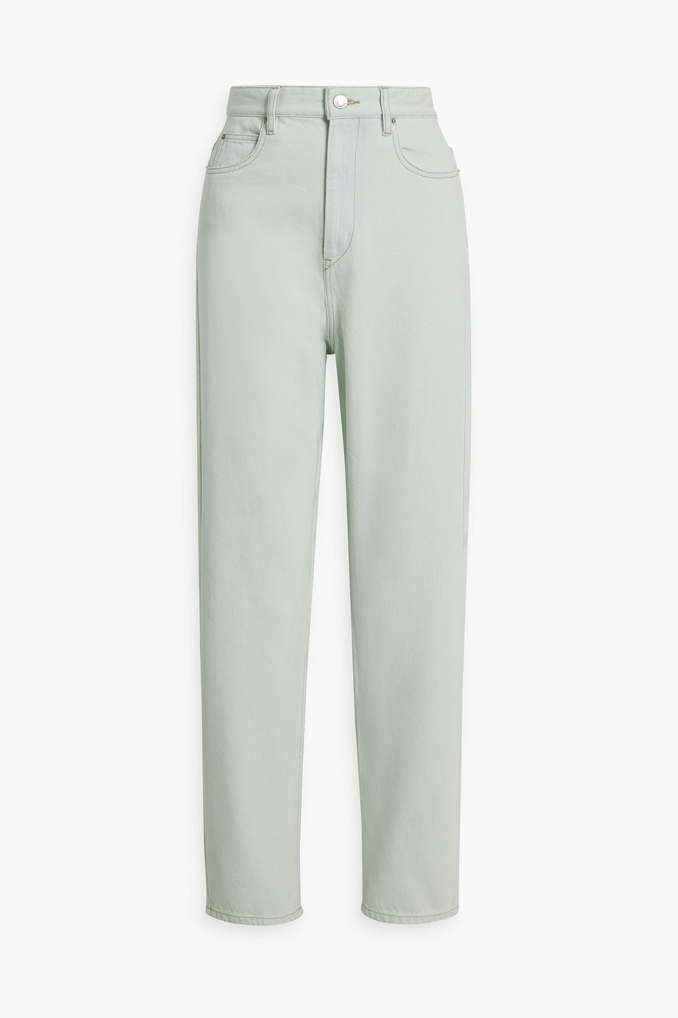 Isabel Marant Étoile Corsy High-rise Straight-leg Jeans In Light Blue