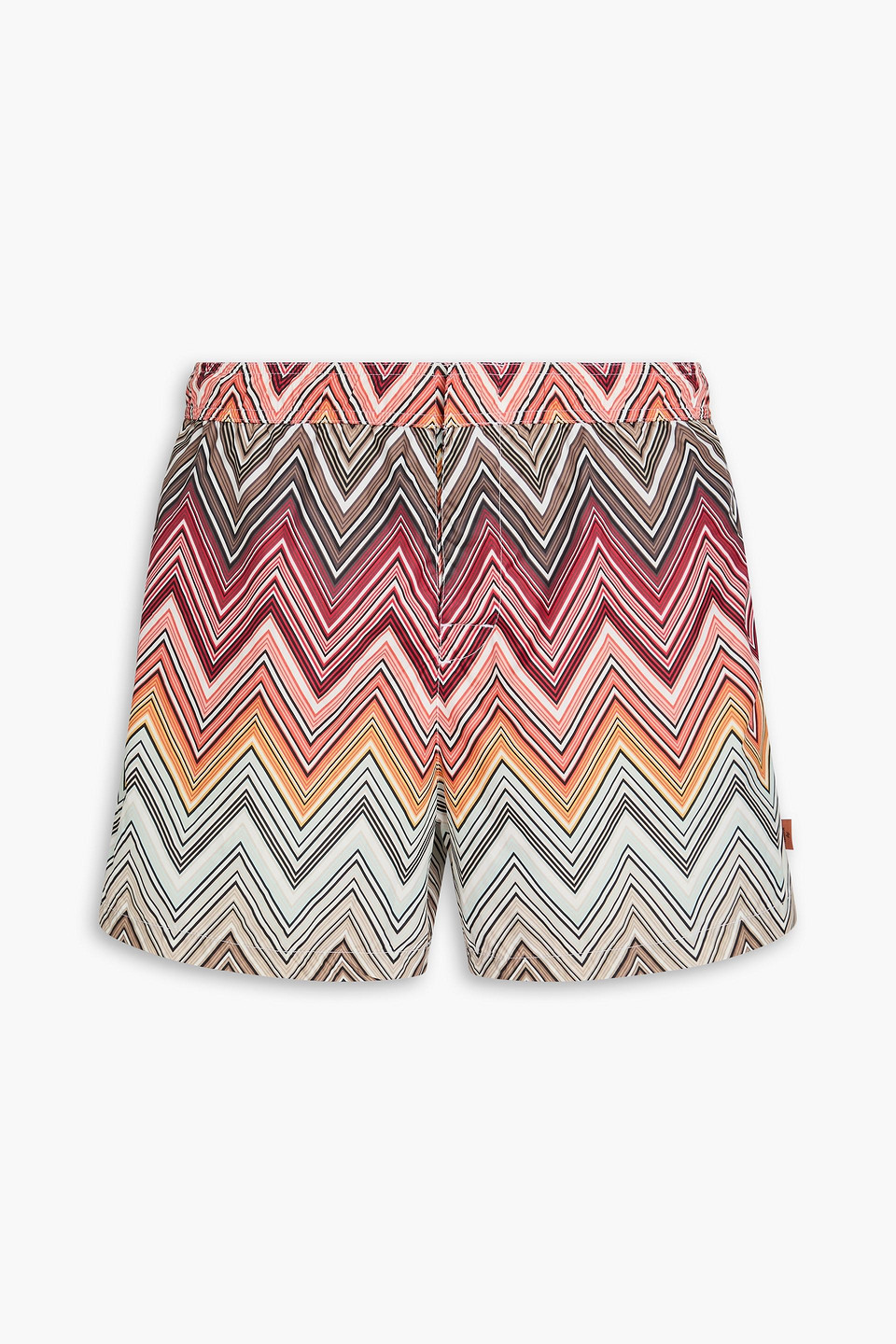 Missoni Mid-length Printed Swim Shorts In Red