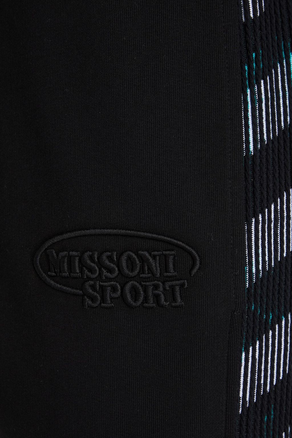 MISSONI بنطال رياضي من قماش تيري القطني الفرنسي بتصميم مخطط