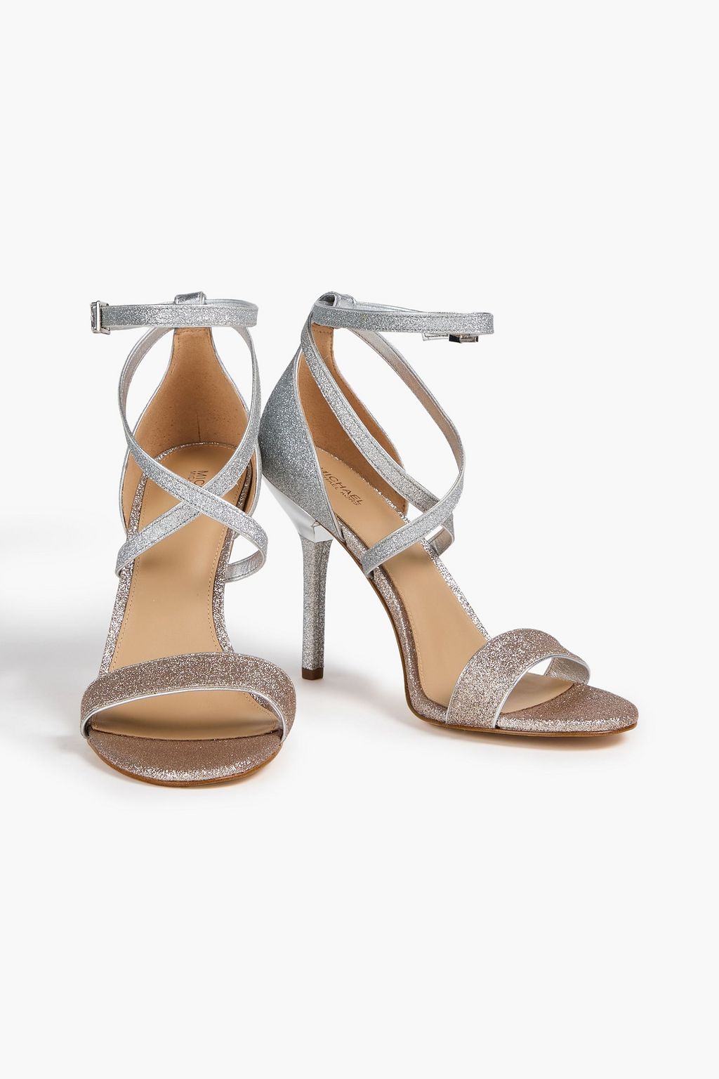 MICHAEL MICHAEL KORS Astrid フェイクレザー サンダル グリッター加工