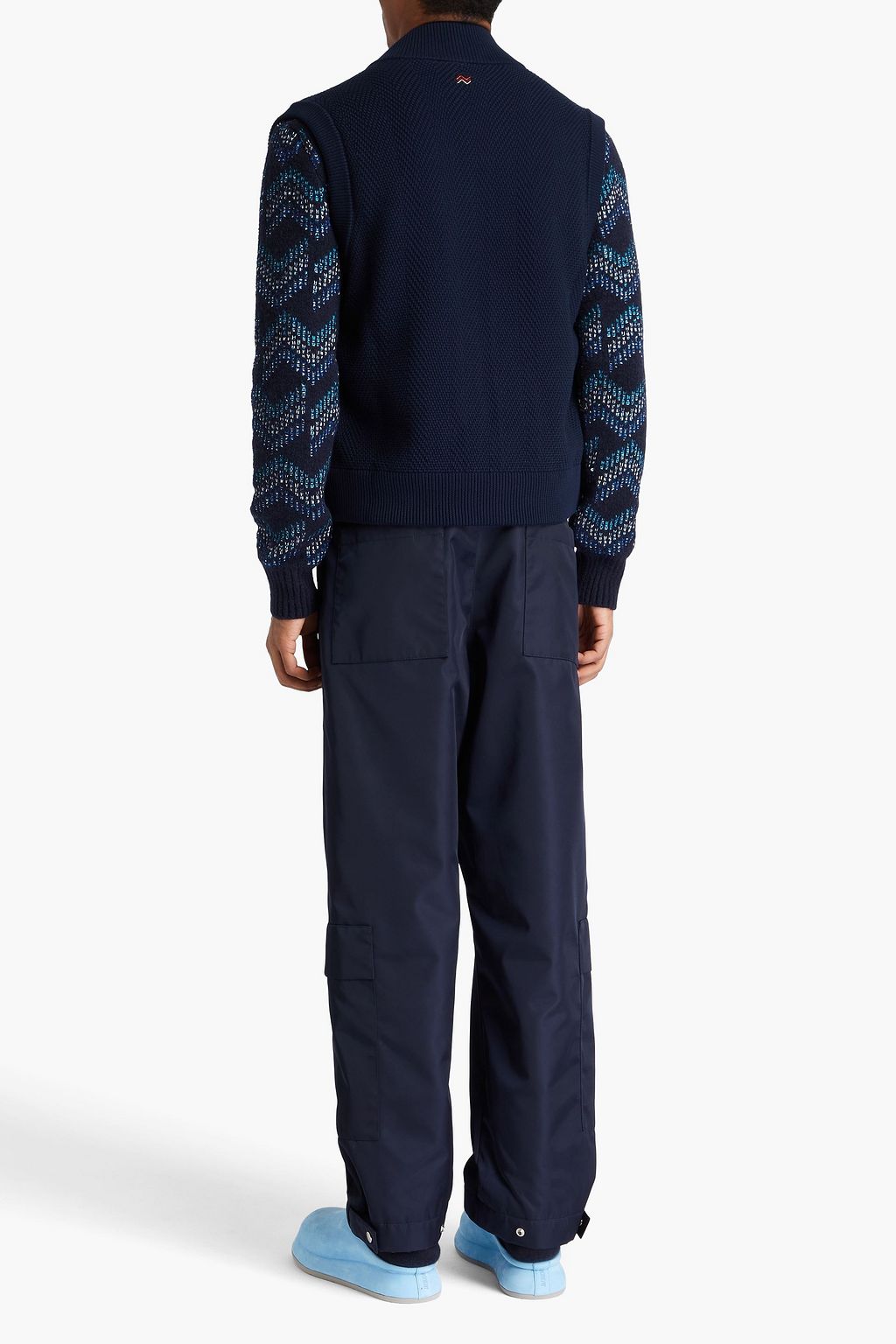 MISSONI Quilted shell-paneled cotton-blend down vest