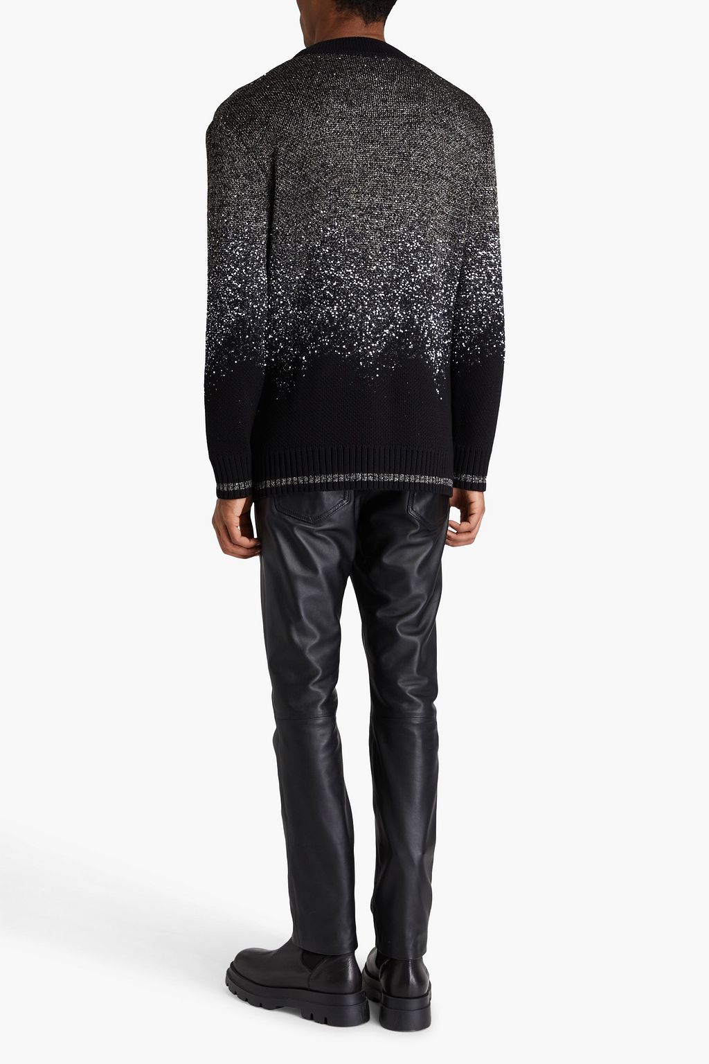 MISSONI 시퀸 장식 메탈릭 니트 카디건