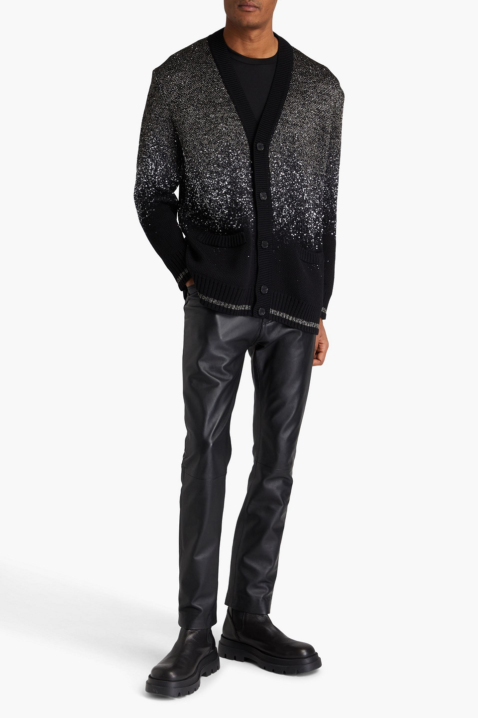  Missoni - Strickcardigan Mit Pailletten In Metallic-optik - Schwarz - L 
