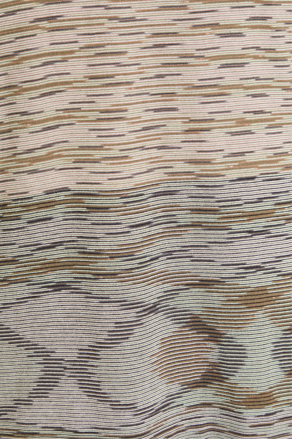 Shop Missoni Space-dyed Cotton Polo Shirt In Light Brown