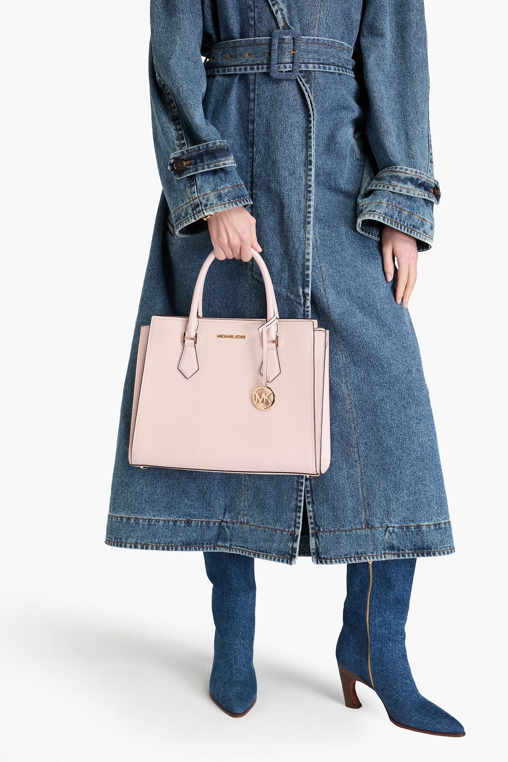 MICHAEL MICHAEL KORS Hope textured-leather tote