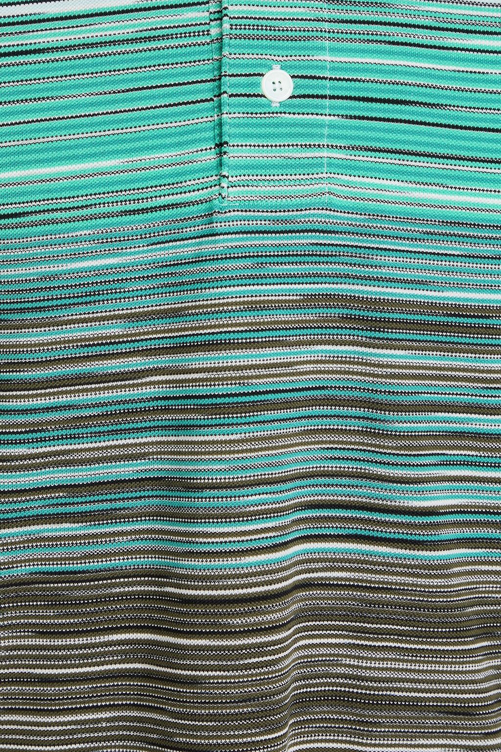 MISSONI قميص بولو من القطن بألوان متداخلة