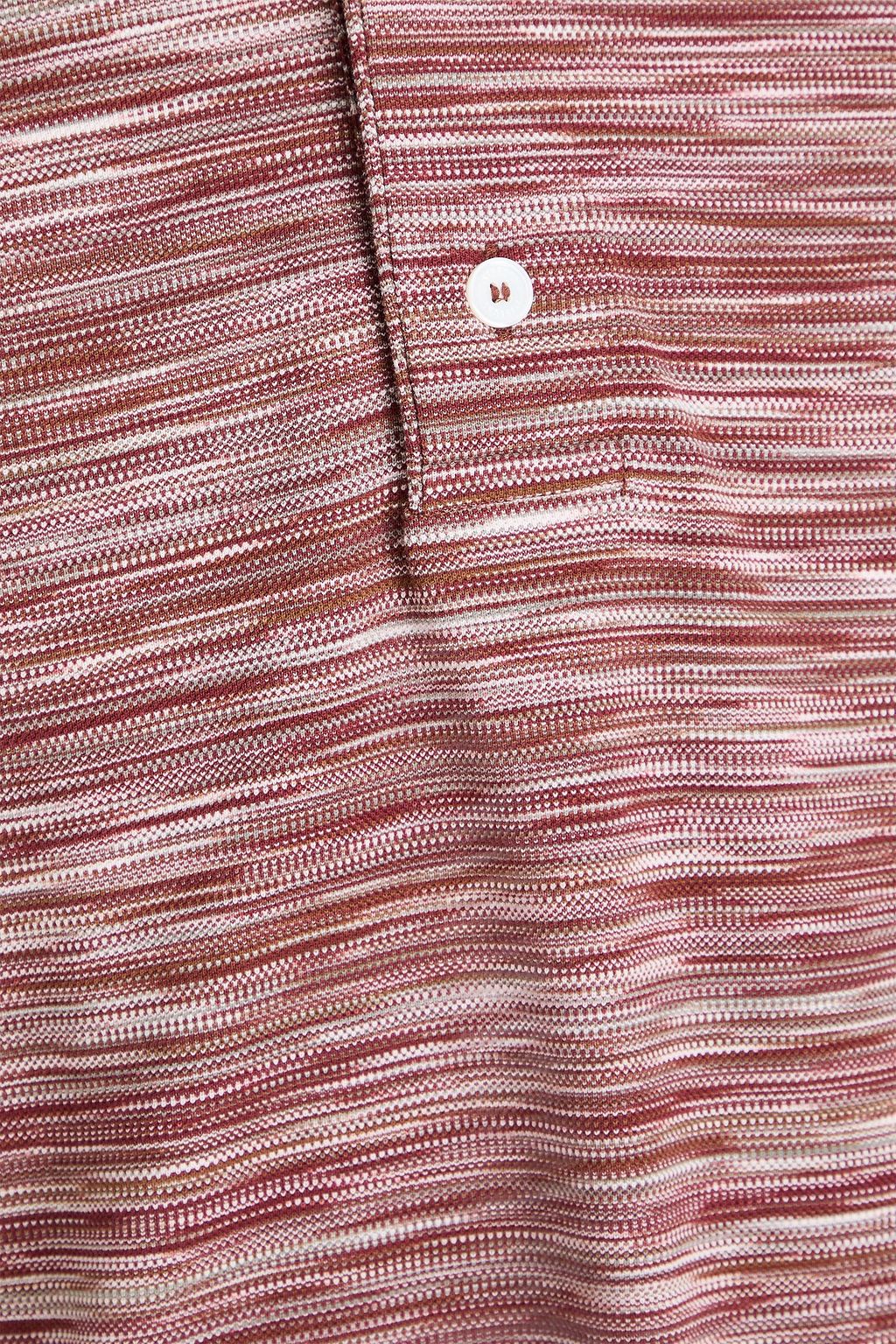 MISSONI 스페이스 다이 코튼 폴로 셔츠