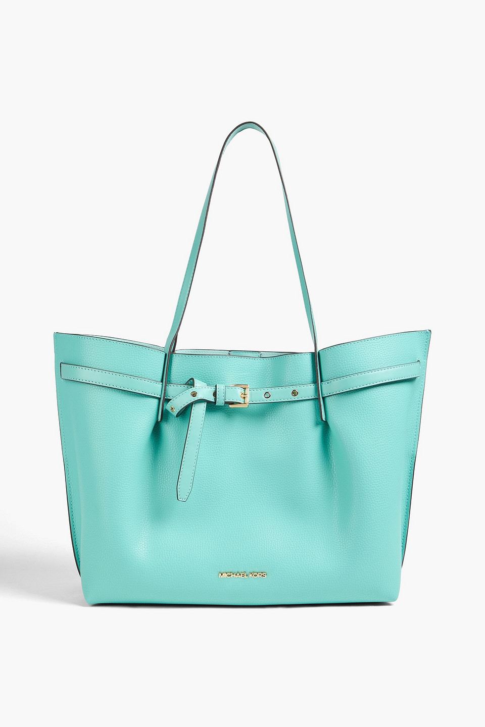 Michael Michael Kors Pebbled-leather Tote In Turquoise