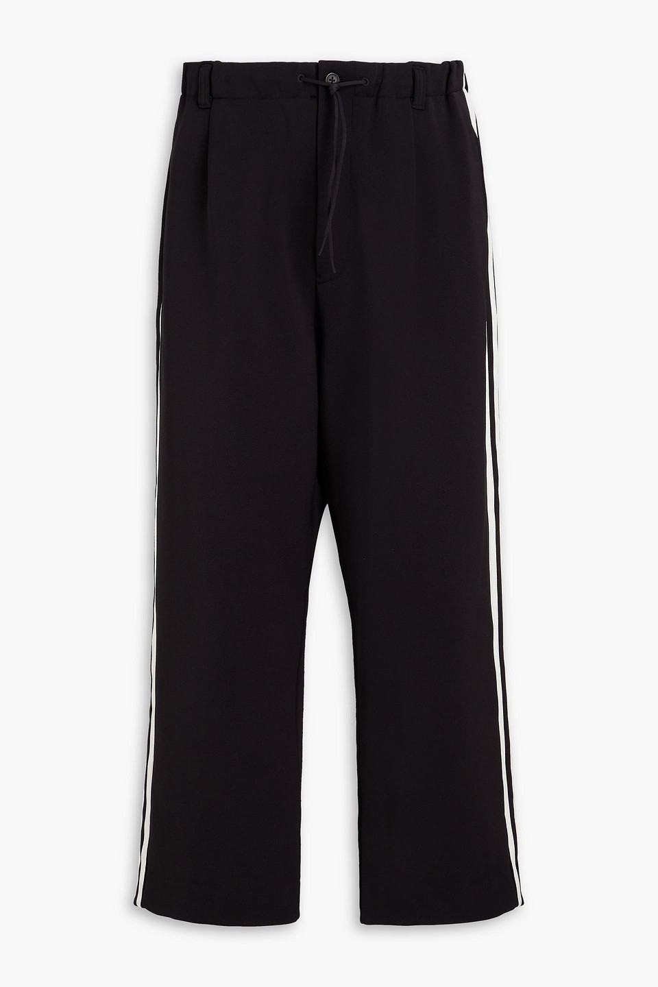 Y-3 - Striped French terry sweatpants - Black - XL