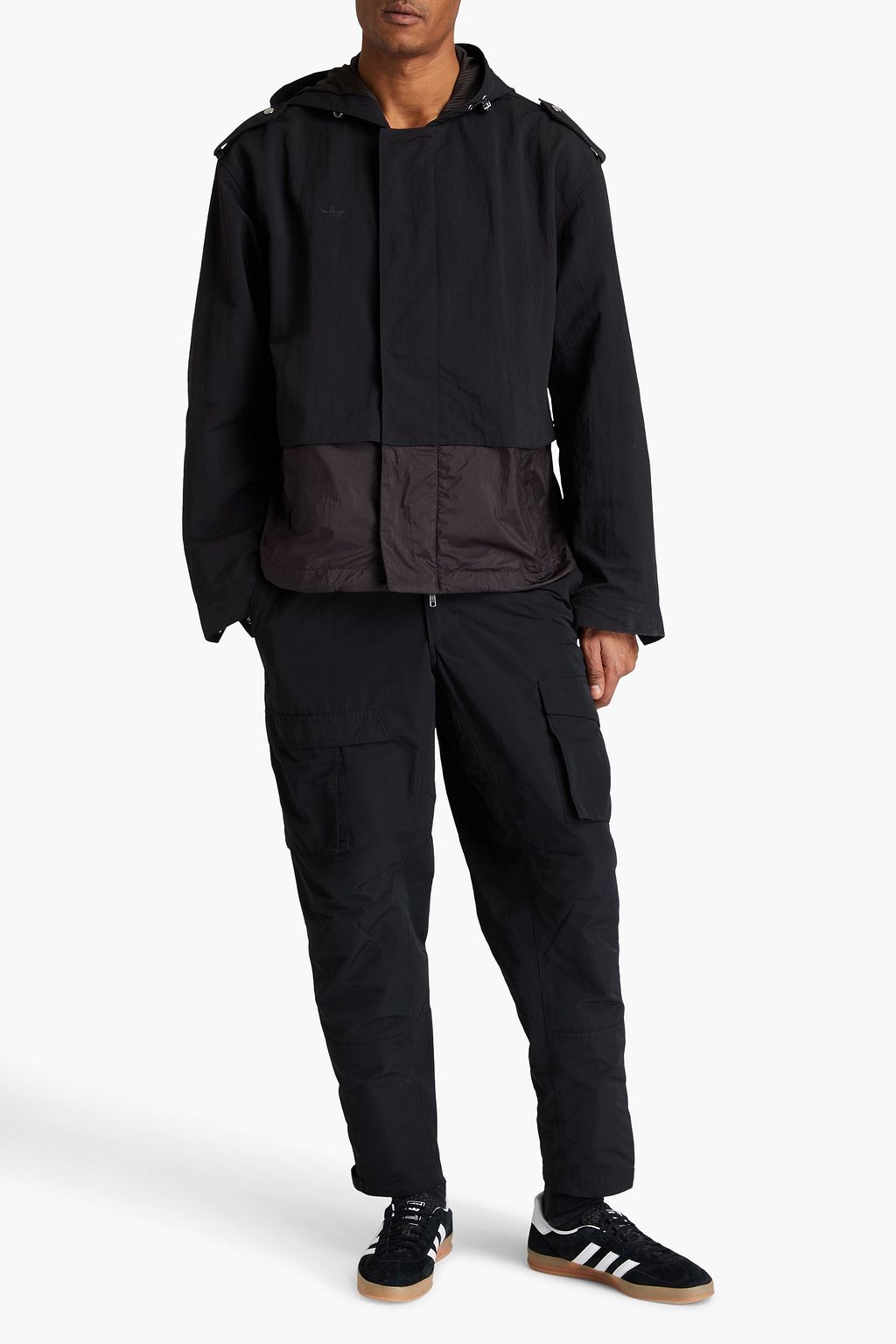ADIDAS ORIGINALS BY WALES BONNER 투톤 쉘 후드 재킷