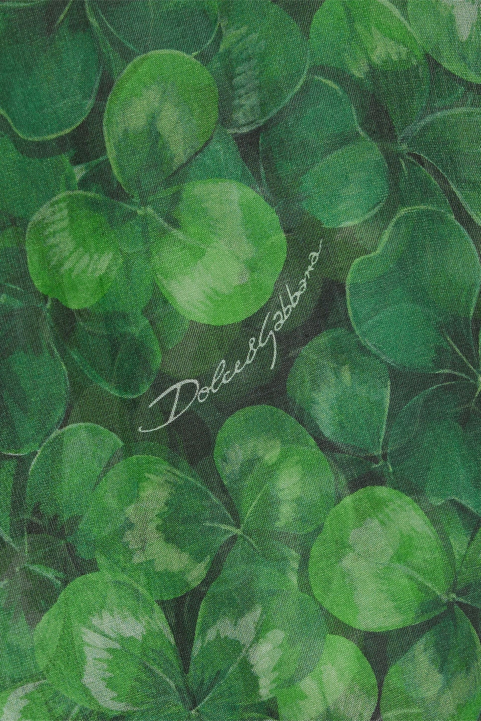 Dolce & Gabbana Printed Silk-organza Shirt In Leaf Green