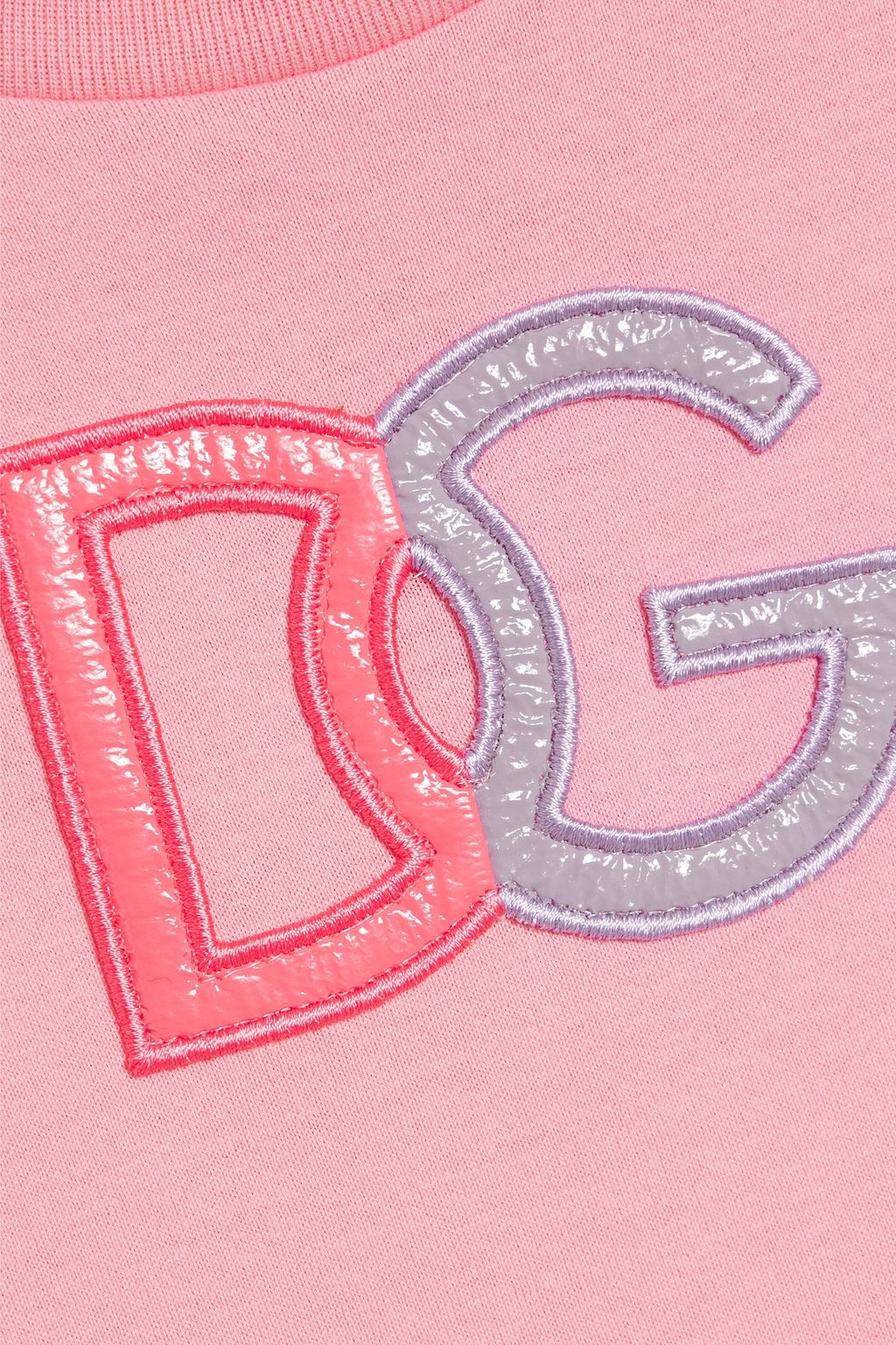 DOLCE&GABBANA Appliquéd cotton-jersey T-shirt