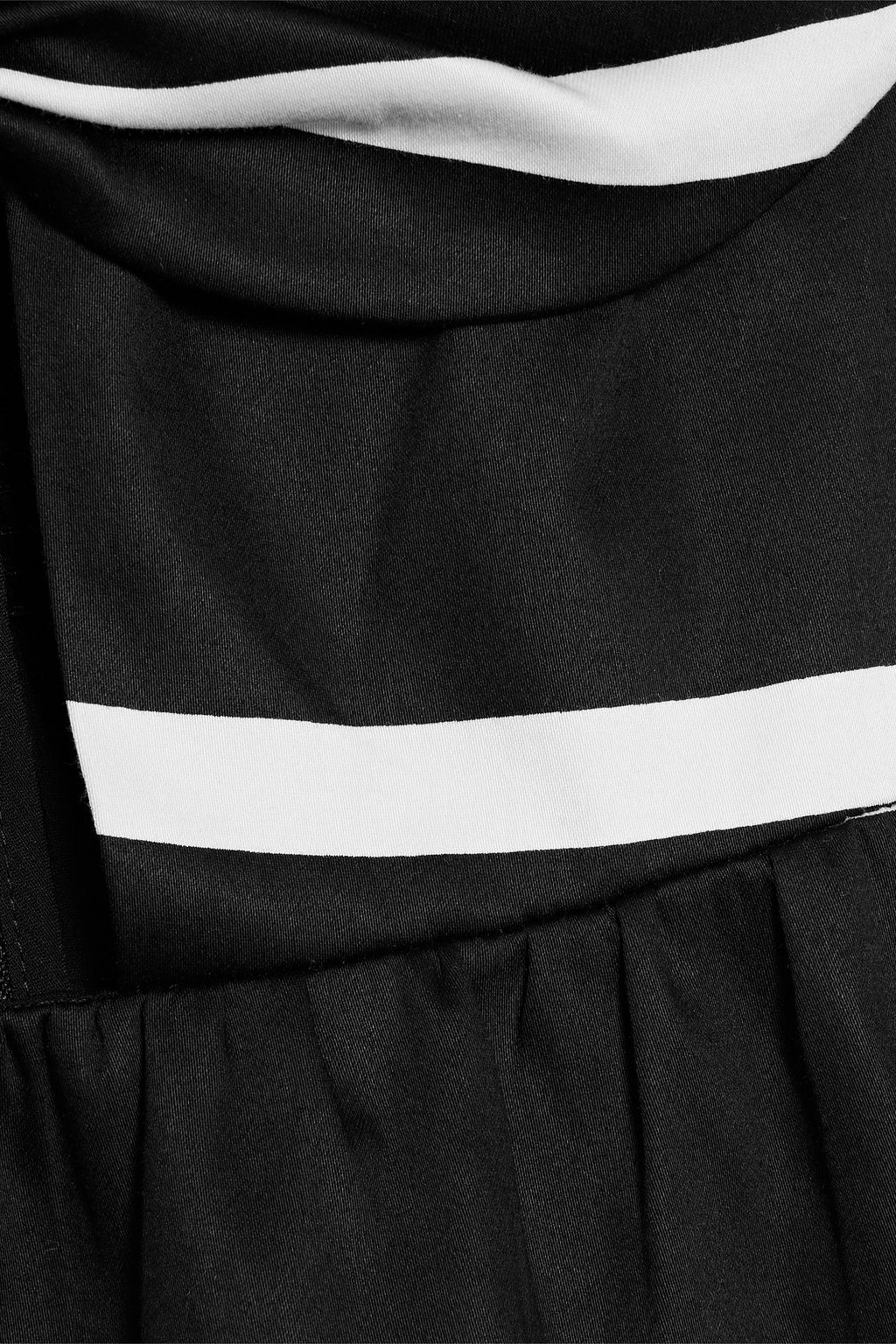 ALICE + OLIVIA Melvina striped cotton-blend mini dress