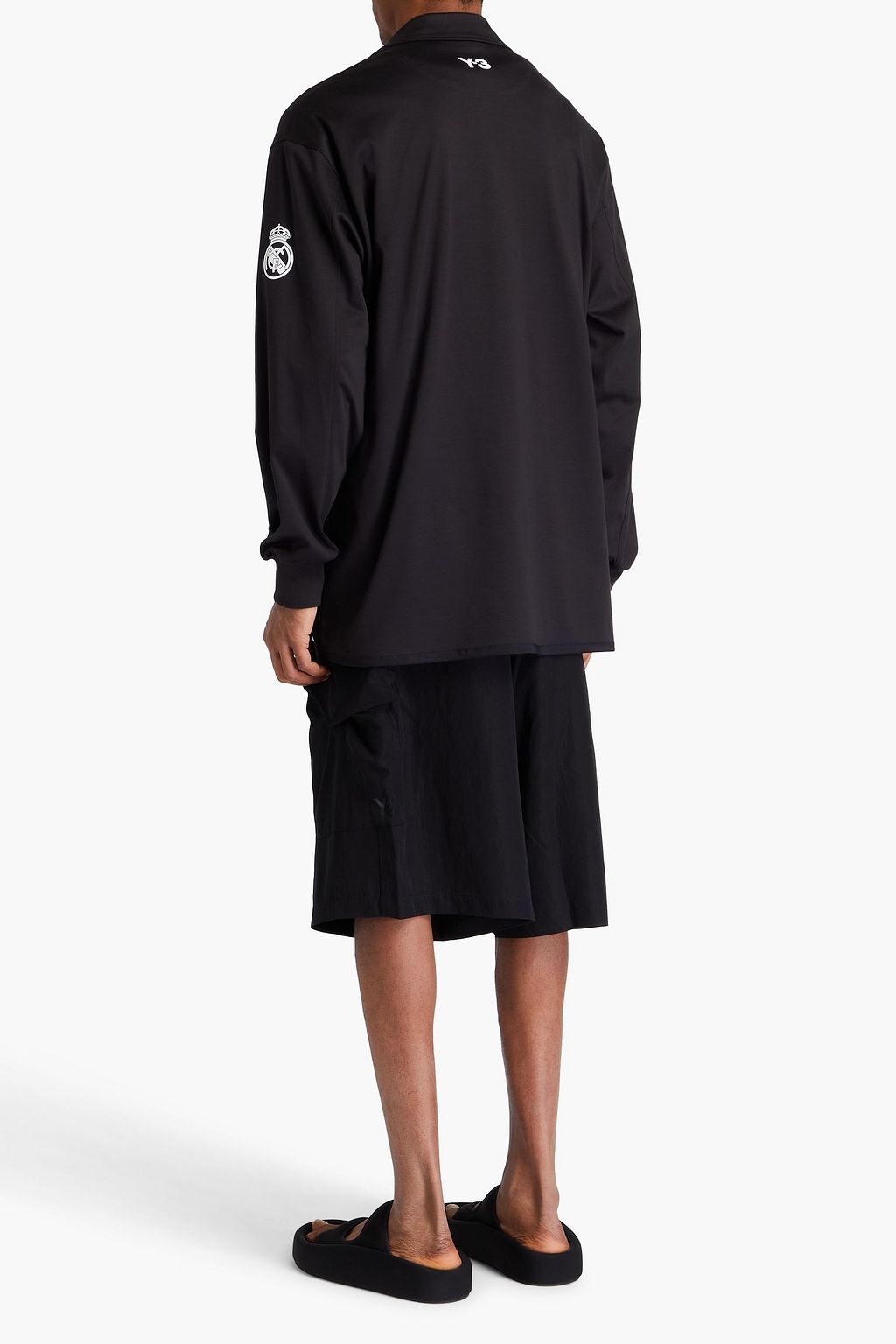 Y-3 Logo-print stretch cotton-jersey polo shirt