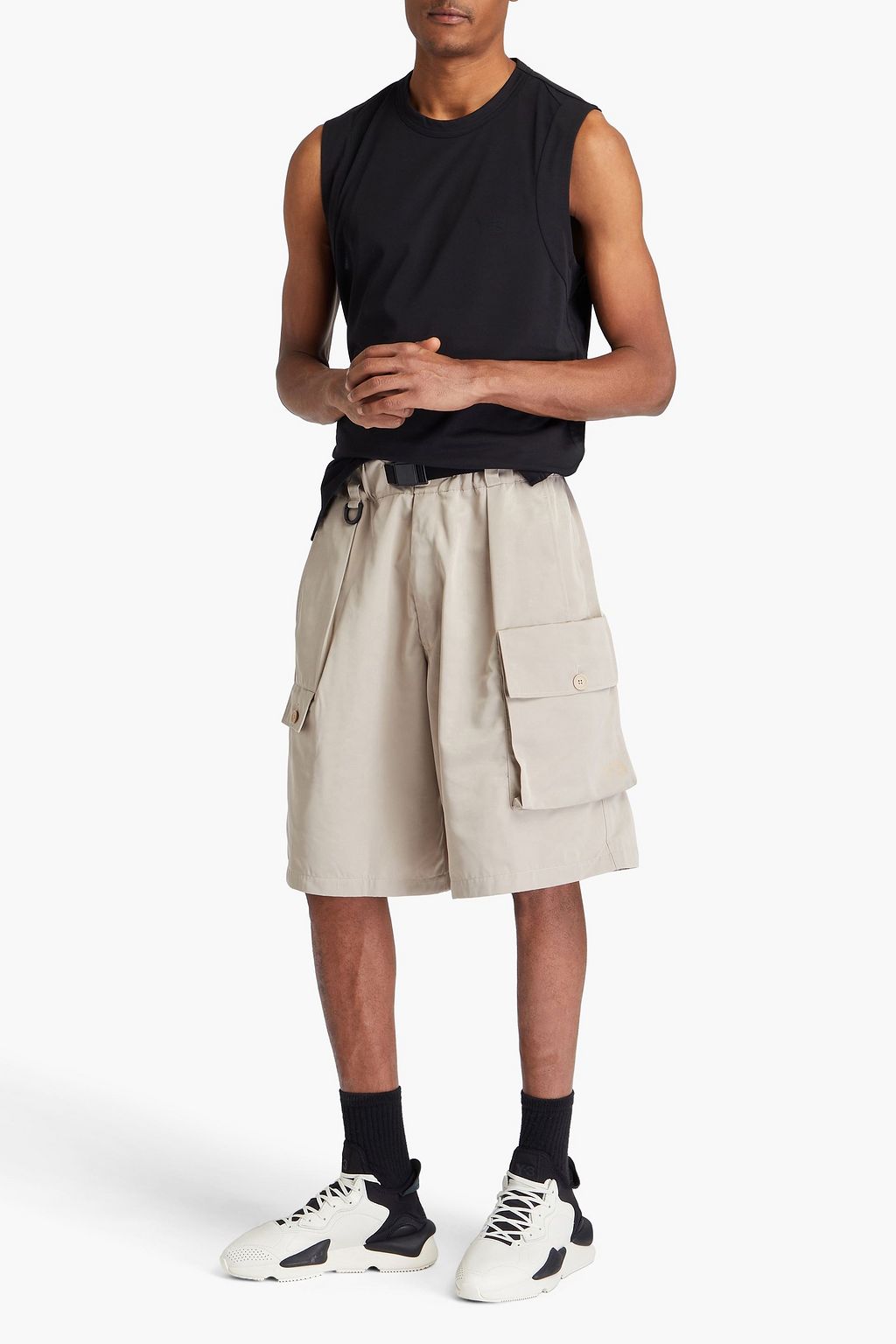 Y-3 Cotton-blend jersey tank