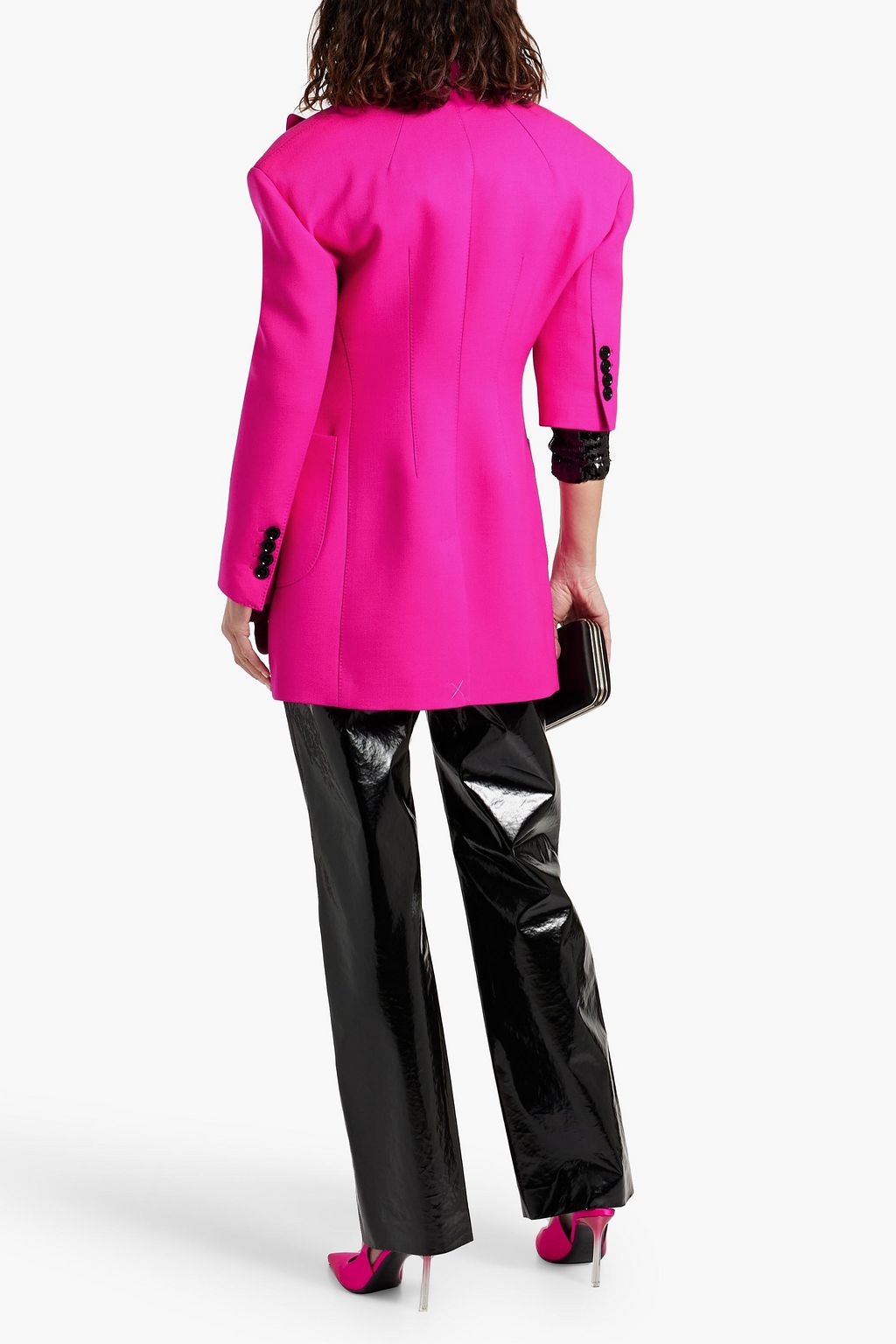 DOLCE&GABBANA Asymmetric wool-gabardine blazer