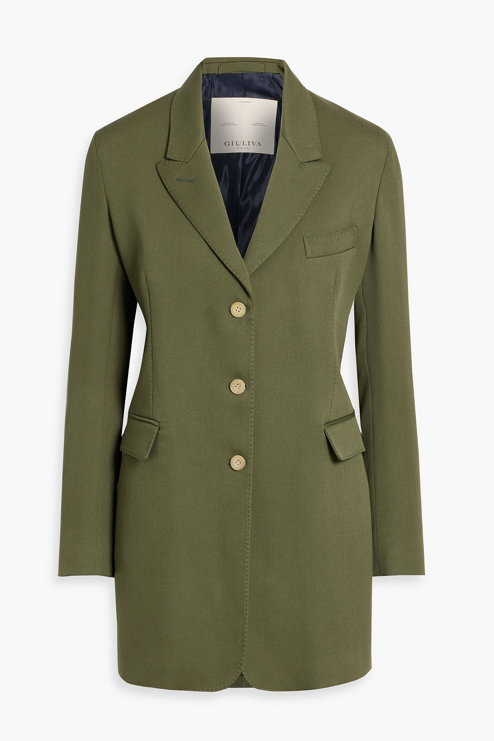 giuliva heritage - karen wool-drill blazer - green - it 40