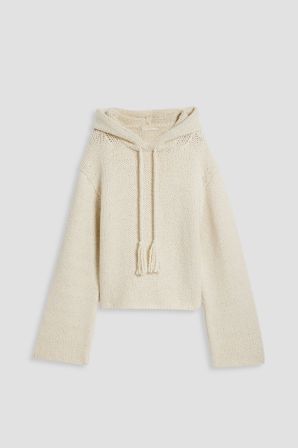 Ulla Johnson Luciana Merino Wool And Cashmere-blend Hoodie In Ivory