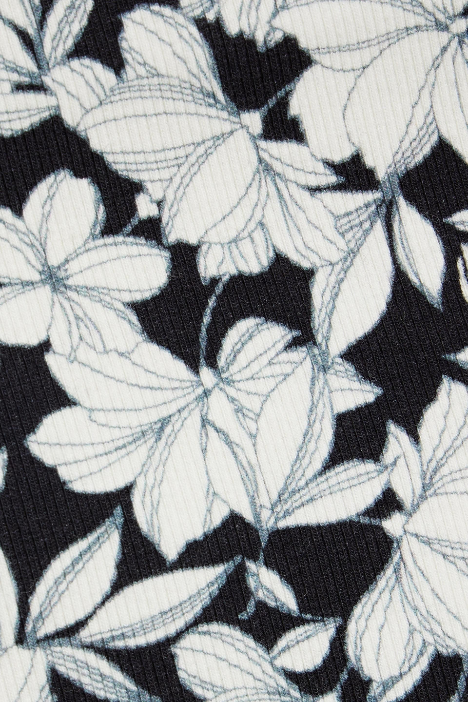 Shop Alice And Olivia Allen Floral-print Cotton-blend Jersey Tank In Black