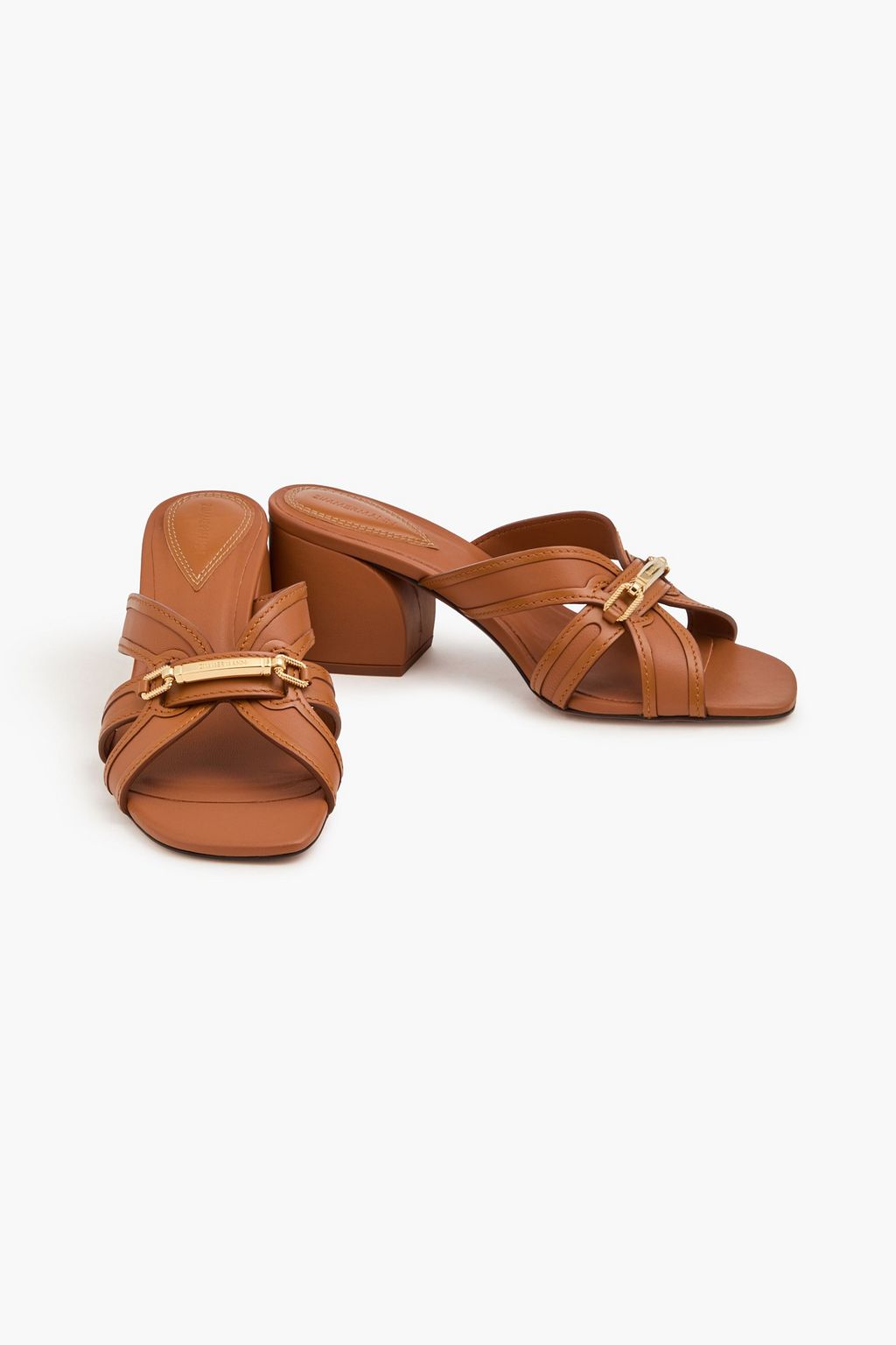 ZIMMERMANN Mules aus Leder mit Verzierung
